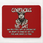 Christmas Confucius mousepads