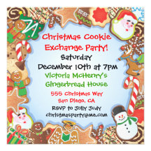 Christmas Cookie Exchange Party Invitation