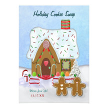 Christmas Cookie Swap Party  Invitation