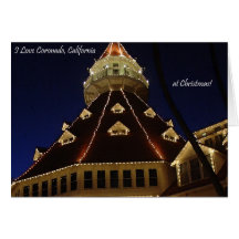Christmas Coronado California Greeting Card