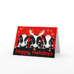 Christmas Cows Greeting Card
