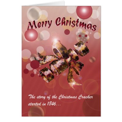 Christmas Cracker (Red) Greeting Cards