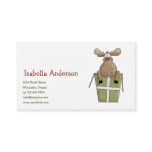 Christmas Critters · Moose & Gift Box business cards