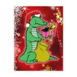 Christmas Crocodile Postcards