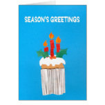 Christmas Cupcake Card with Candles