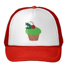 Christmas Cupcake Mesh Hats