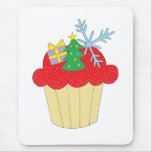 Christmas Cupcake Mousemats