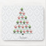 Christmas Cupcake Tree Stand Mousepad