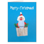 Christmas Cupcake with Santa Card