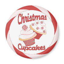 Christmas Cupcakes Magnet