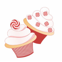Christmas Cupcakes Oranment Acrylic Cut Outs