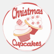 Christmas Cupcakes Stickers