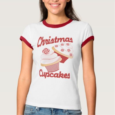 Christmas Cupcakes Tee Shirt by candystore