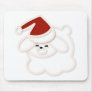 Christmas cute arts: snowy dog mousepad