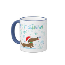 Christmas Dachshund mug