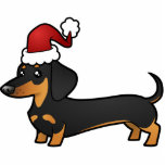 Christmas Dachshund Ornament (smooth coat) Photo Sculpture