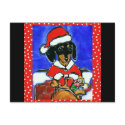 Christmas Dachshund postcards