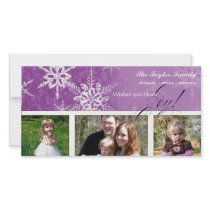 Christmas Damask Snowflake - Lavender n White