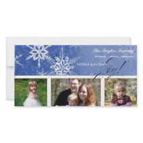 Christmas Damask Snowflake - Royal Blue n White