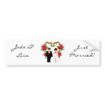 Christmas/December Just Married II Bumper Sticker bumper stickers
