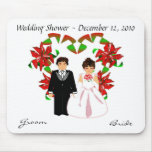 Christmas/December Wedding Shower Mousepad