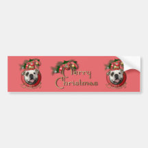 Christmas - Deck the Halls - Bulldogs Bumper Stickers