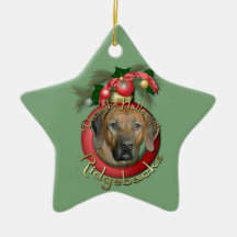 Christmas - Deck the Halls - Ridgebacks Ornaments