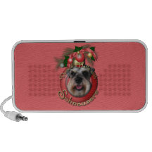 Christmas - Deck the Halls - Schnauzers Mp3 Speakers