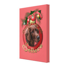 Christmas - Deck the Halls - Setters Canvas Prints