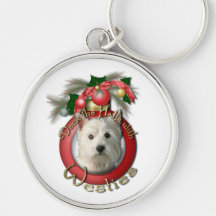 Christmas - Deck the Halls - Westies Key Chains