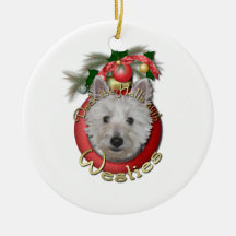 Christmas - Deck the Halls - Westies - Tank Christmas Tree Ornaments