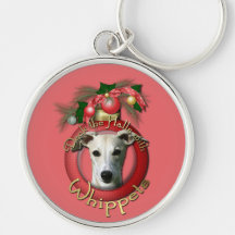 Christmas - Deck the Halls - Whippets Key Chain