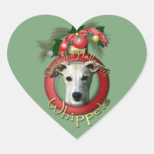 Christmas - Deck the Halls - Whippets Stickers
