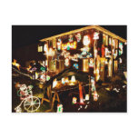 Christmas Decoration On One House postcards