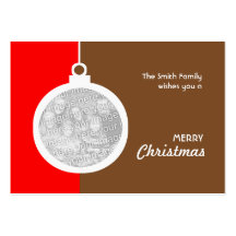 Christmas Decorative Ball Business Cards