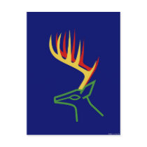Christmas Deer Post Card