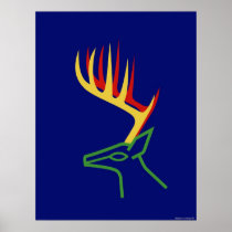 Christmas Deer Posters