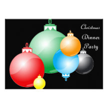 Christmas Dinner Party 5 Invitation