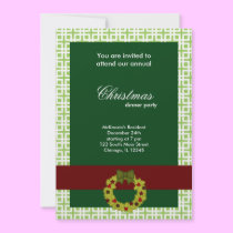 Christmas Dinner Squares invitations