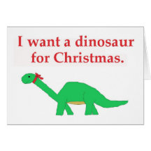 Christmas Dinosaur card