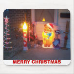 Christmas Display On The Porch, MERRY CHRISTMAS mousepads