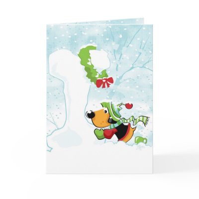Christmas Dog Cards by ClelandIllustration