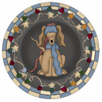 Christmas Dog Ornament Acrylic Cut Outs
