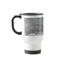 Christmas Dogwood Tree in Snow Coffee Mugs