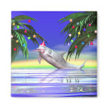 Christmas Dolphin magnets