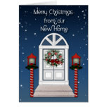 Christmas Door Address Change Greeting Greeting Cards