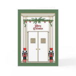 christmas door with nutcrackers cards