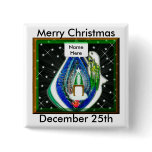 Christmas Dove Button