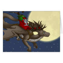 Christmas Dragon Greeting Card