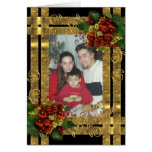 Christmas elegant full size card for your photo
